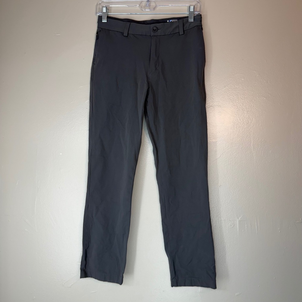 Vineyard Vines Boys On-The-Go Pants Gray Performance Chino Size 14
